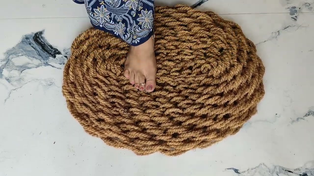 Super beautiful Dor mate idea l paidan banane ka tarika l door mat making at home l