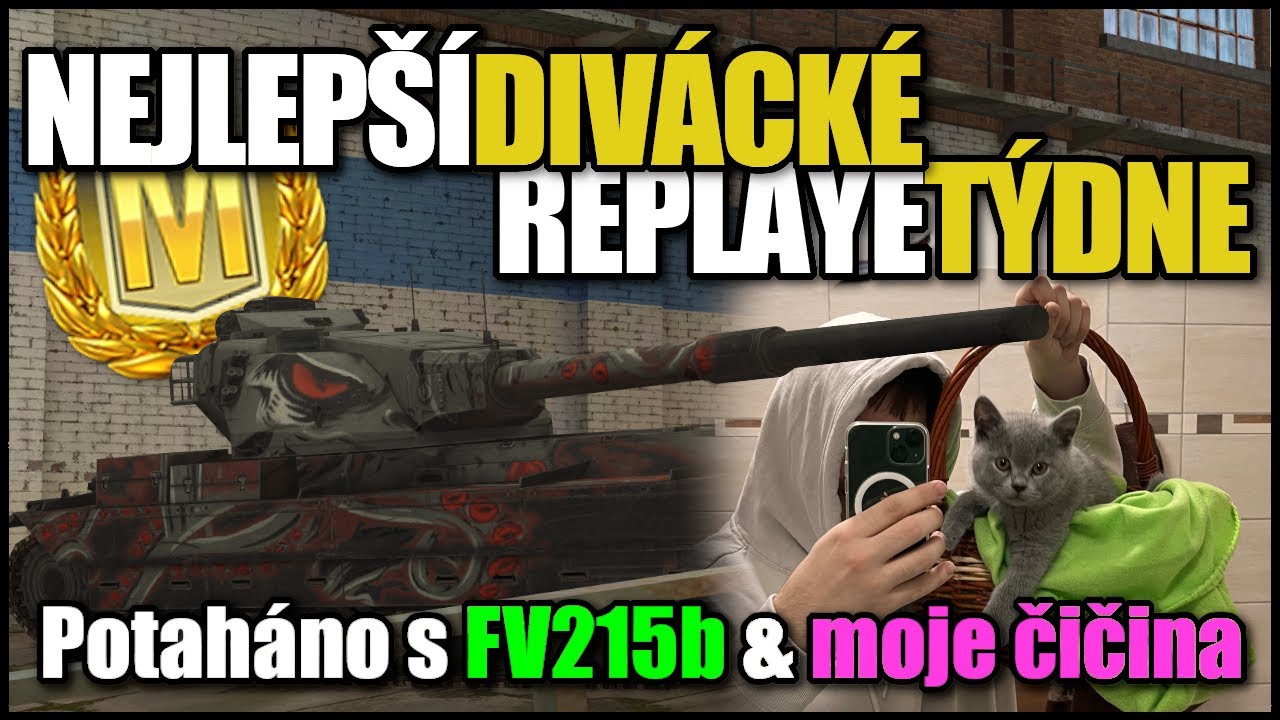 #NDRT - Moje nová KOČIČKA & carry s bufflým FV215b👀 | WoT Blitz