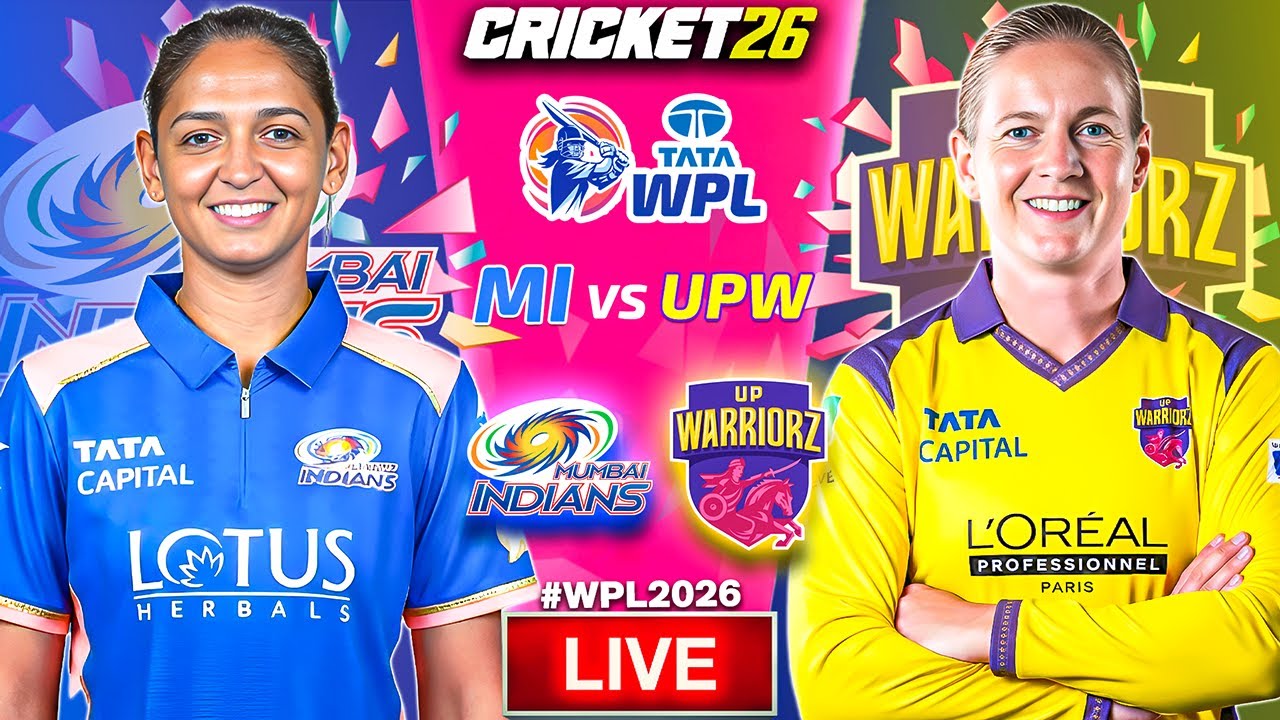🔴 MI vs UPW Live | WPL 2026 | Mumbai Indians vs UP Warriorz | Cricket 26 Gameplay | CricVerse