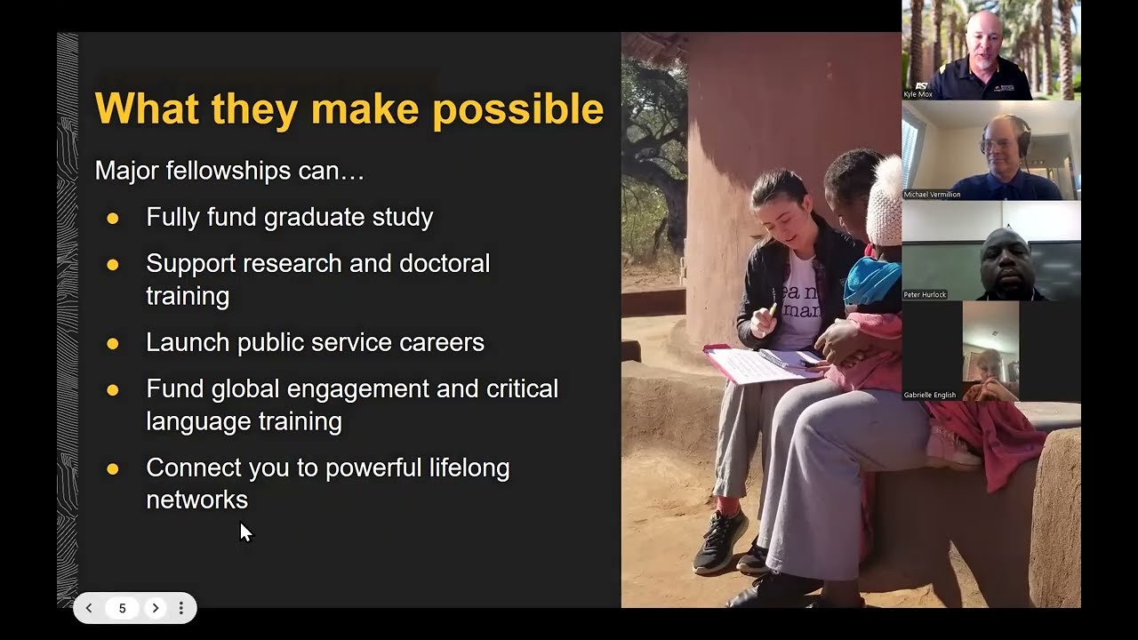 Prestigious Postgrad Fellowships Information Session - ONSA - Spring 2026