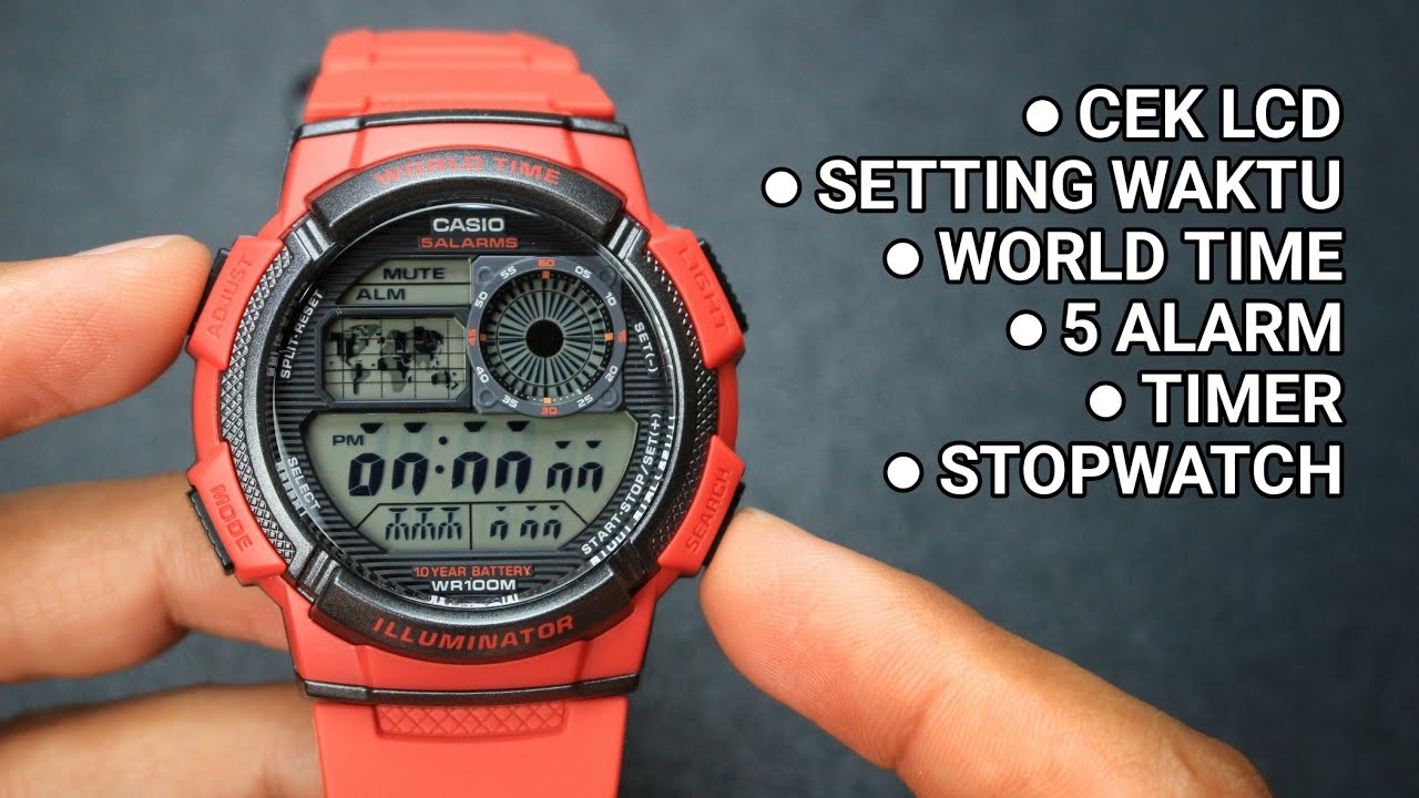 CARA SETTING LENGKAP FITUR CASIO AE-1000W‼️