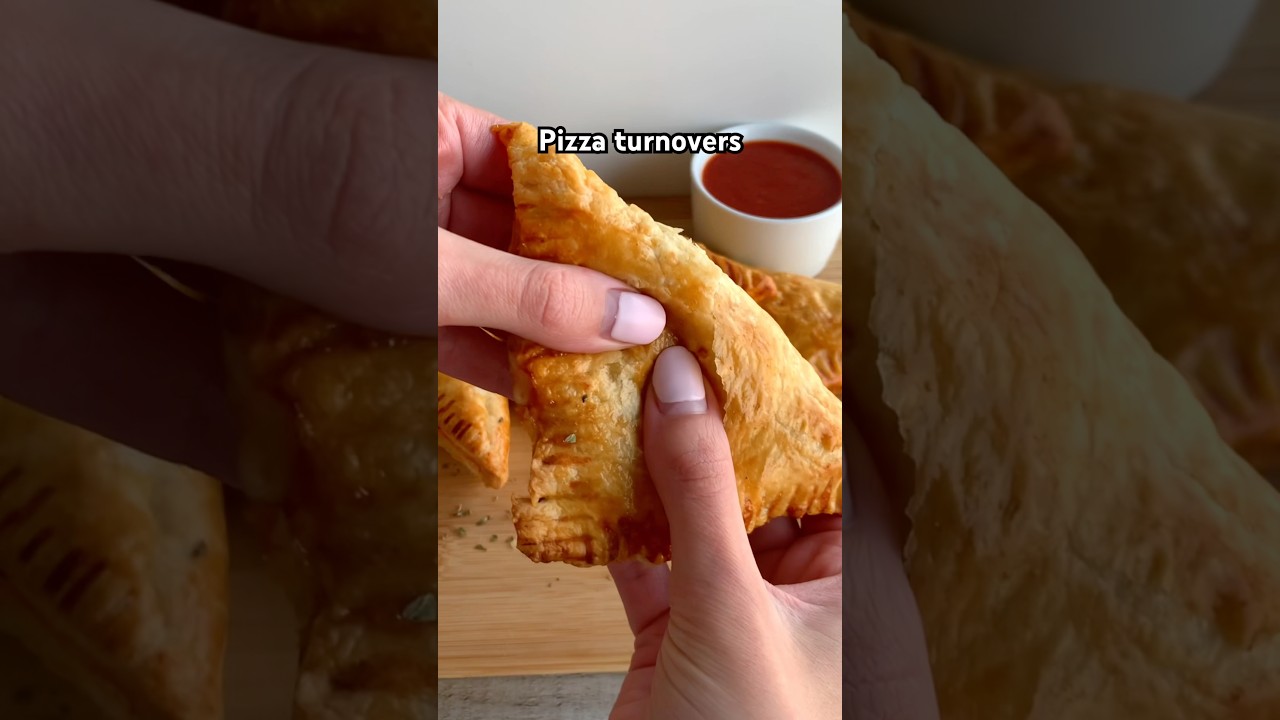 Cheesy pizza turnovers