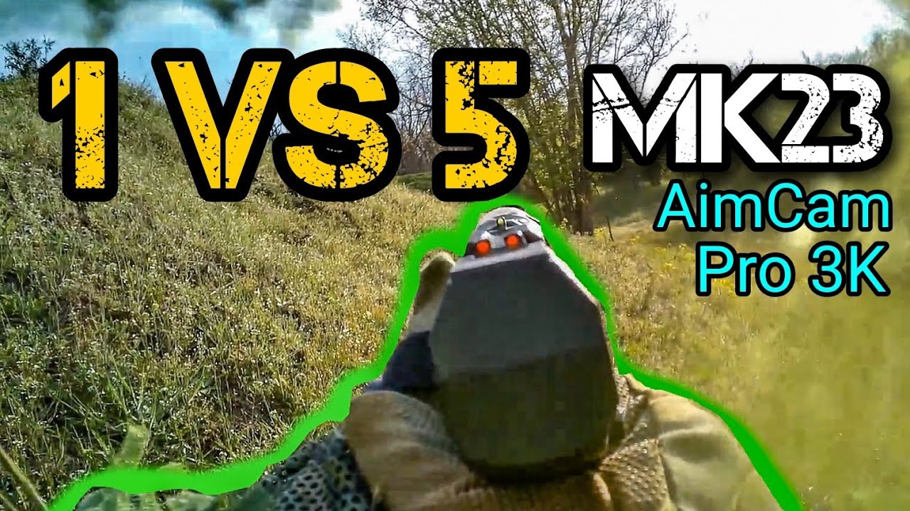 1 vs 5 Mk23 & AimCam 3K Pro [AIRSOFT GAMEPLAY]