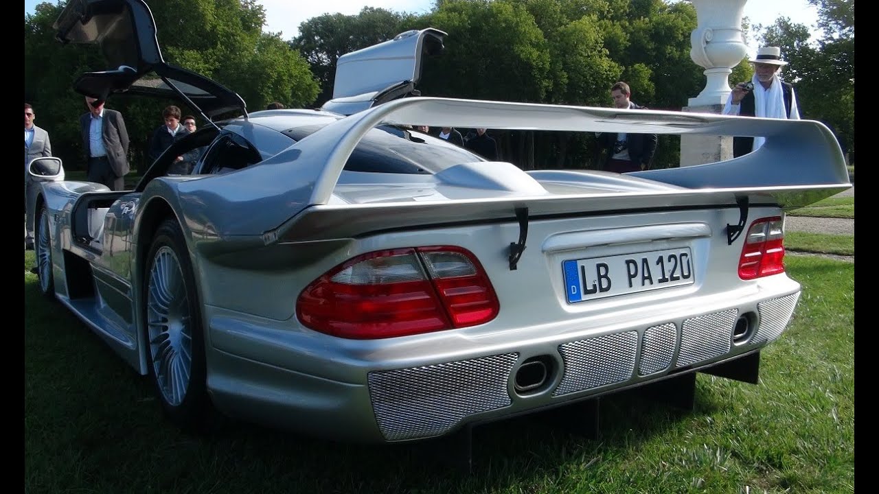 Mercedes CLK LM start-up and revs