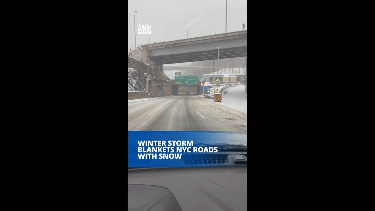 Winter storm blankets NYC roads in snow