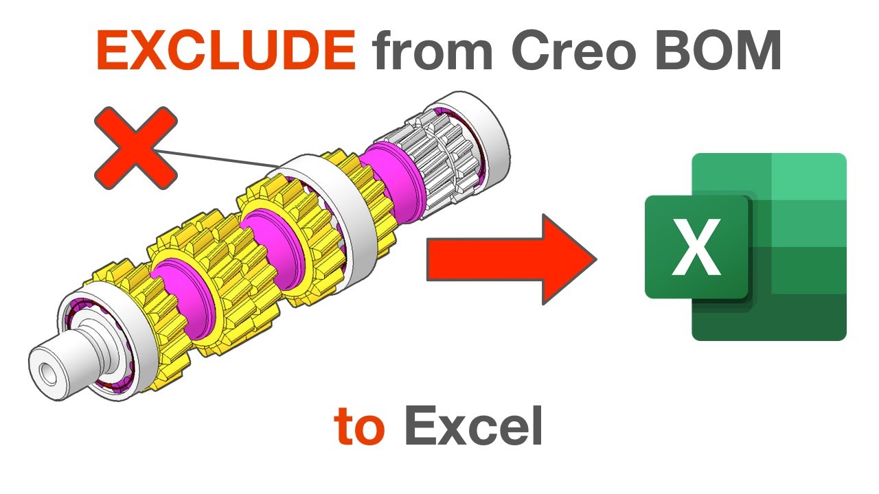 EXCLUDE Creo Models from BOM Reports