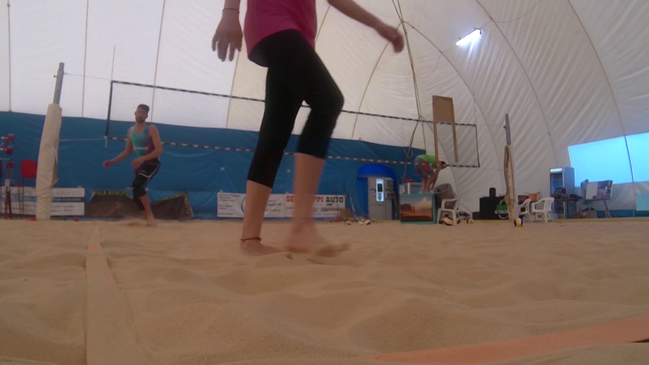 Allenamento Beach Volley di difesa Cut e Shot