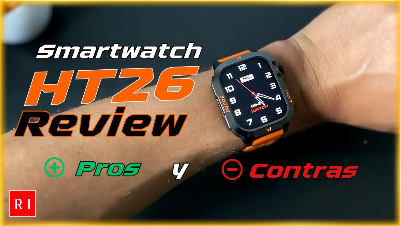 Este Smartwatch cuesta menos de $30 y tiene linterna 😱 | Review Completa del HT26 (QTLLBT)