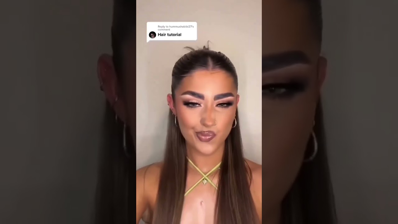 Slick back half up half down hair tutorial ✨ #shorts