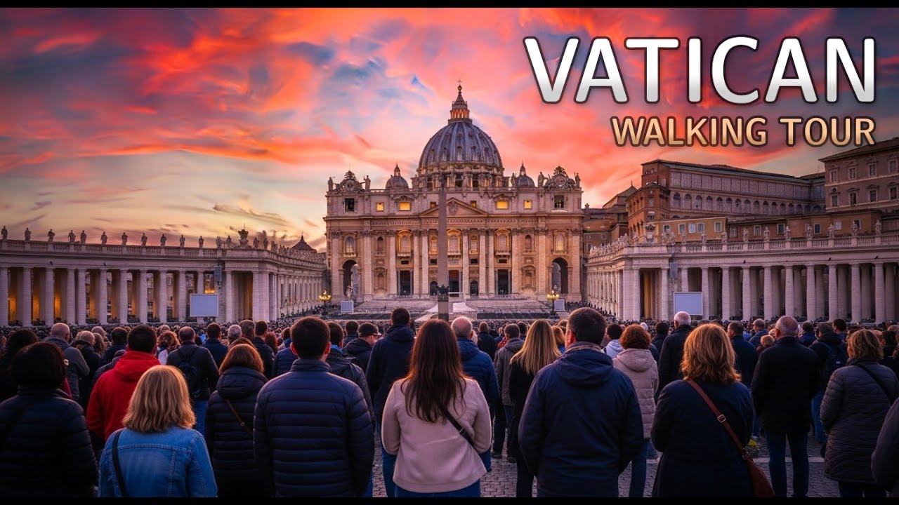 Vatican & St. Peter’s Basilica Walking Tour 4K  During the Jubilee Year - July 2025
