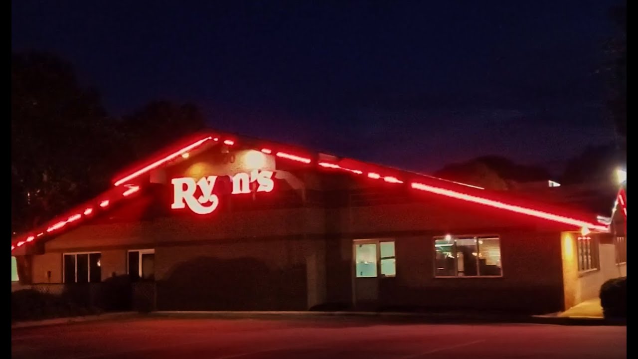Inside an abandoned Ryan's Restaurant