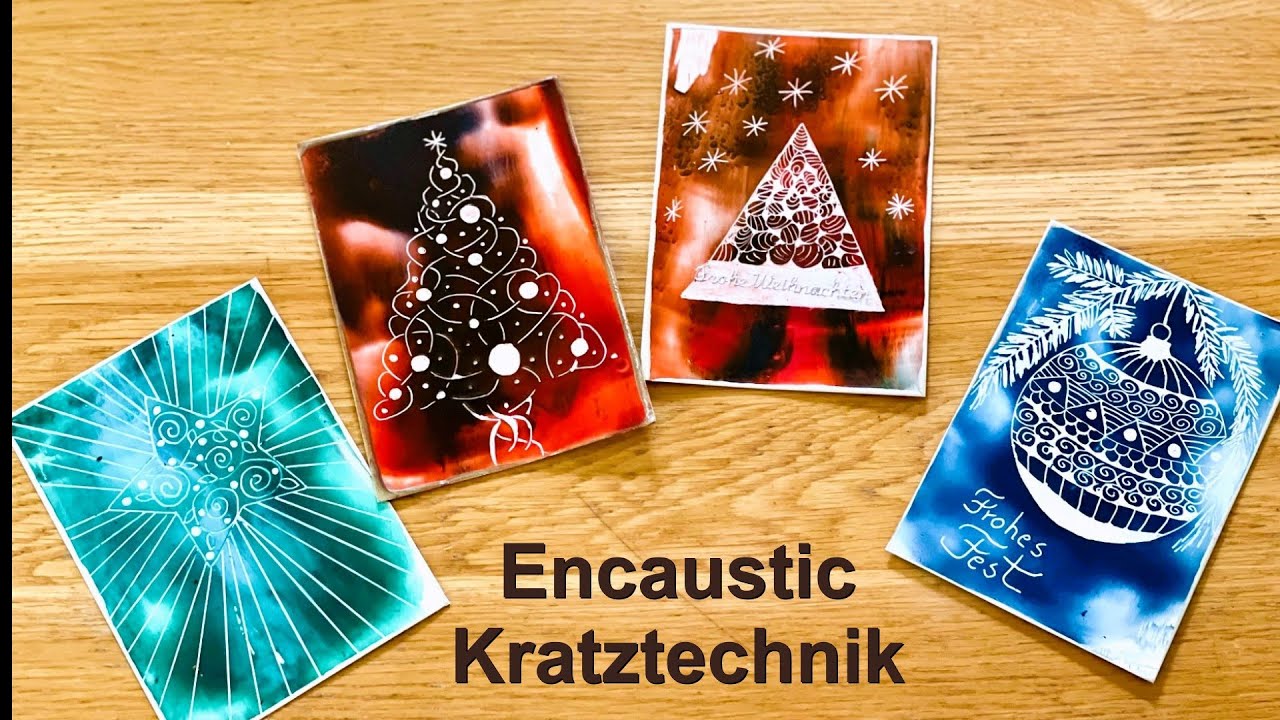 Encaustic-Kratztechnik / RuthvonG