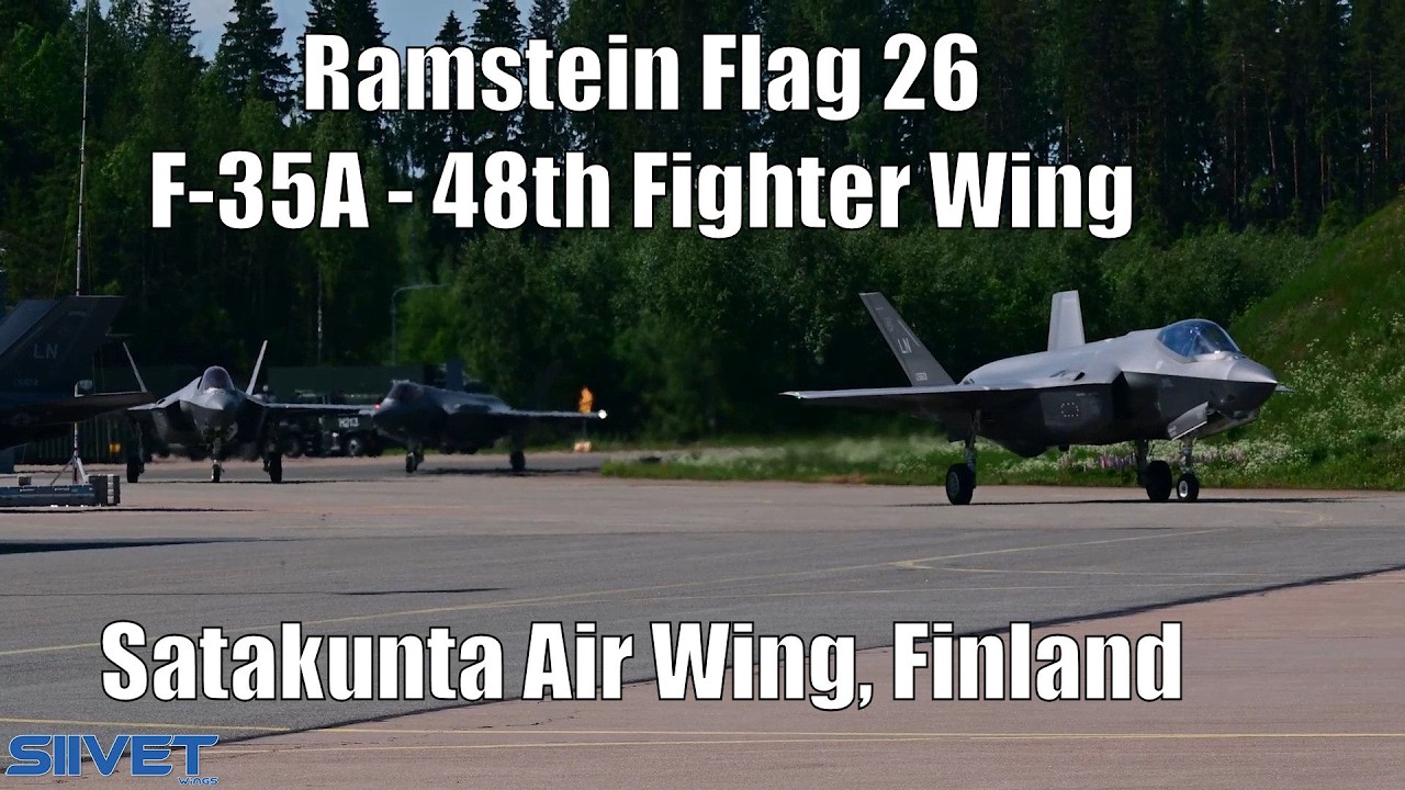 48th Fighter Wing First Mission In Finland At Ramstein Flag 26 Exercise - Satakunta Air Wing Base