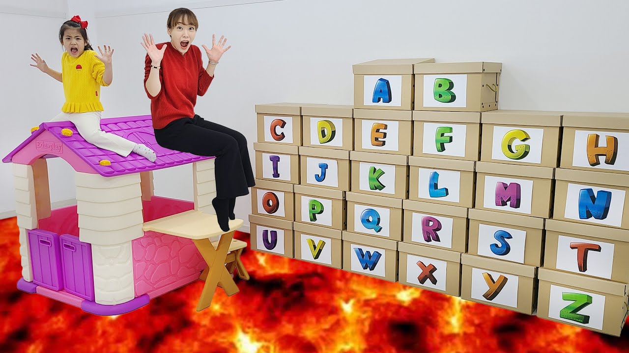 상자를 열면 알파벳에 맞는 장난감이 들어있어요!!  서은이의 ABC 알파벳 상자 놀이 언박싱 Alphabet Boxes