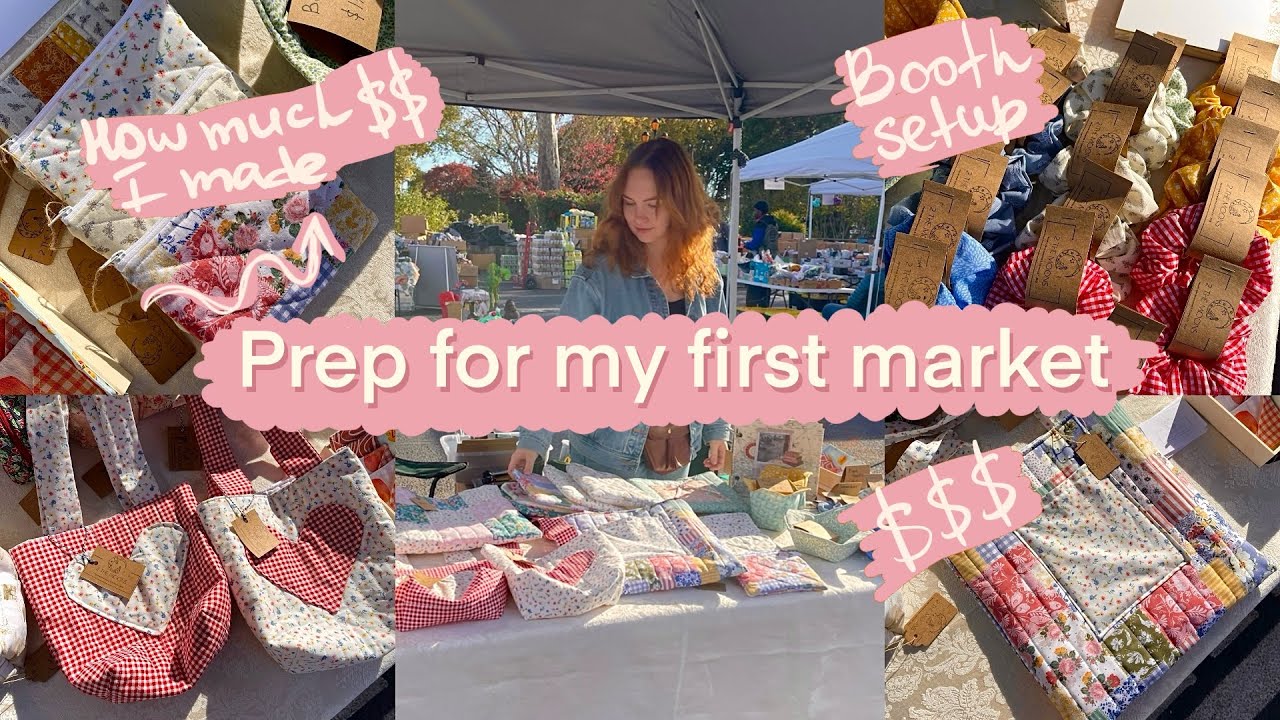 МОЙ ПЕРВЫЙ pop-up МАРКЕТ 💓 создание витрины, подготовка к рынку ♡ VLOG о шитье