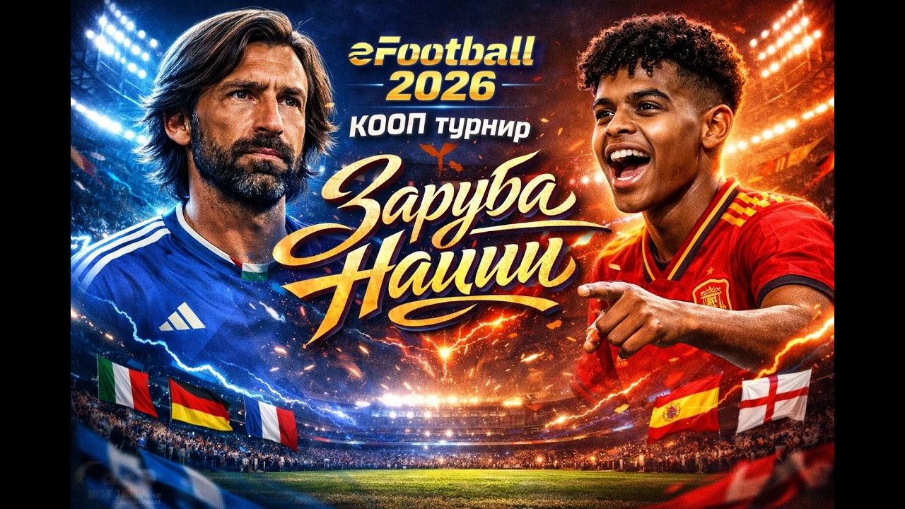 eFootball 2026 КООП Турнир Заруба Нации! Подписывайтесь на канал и ставьте лайки!