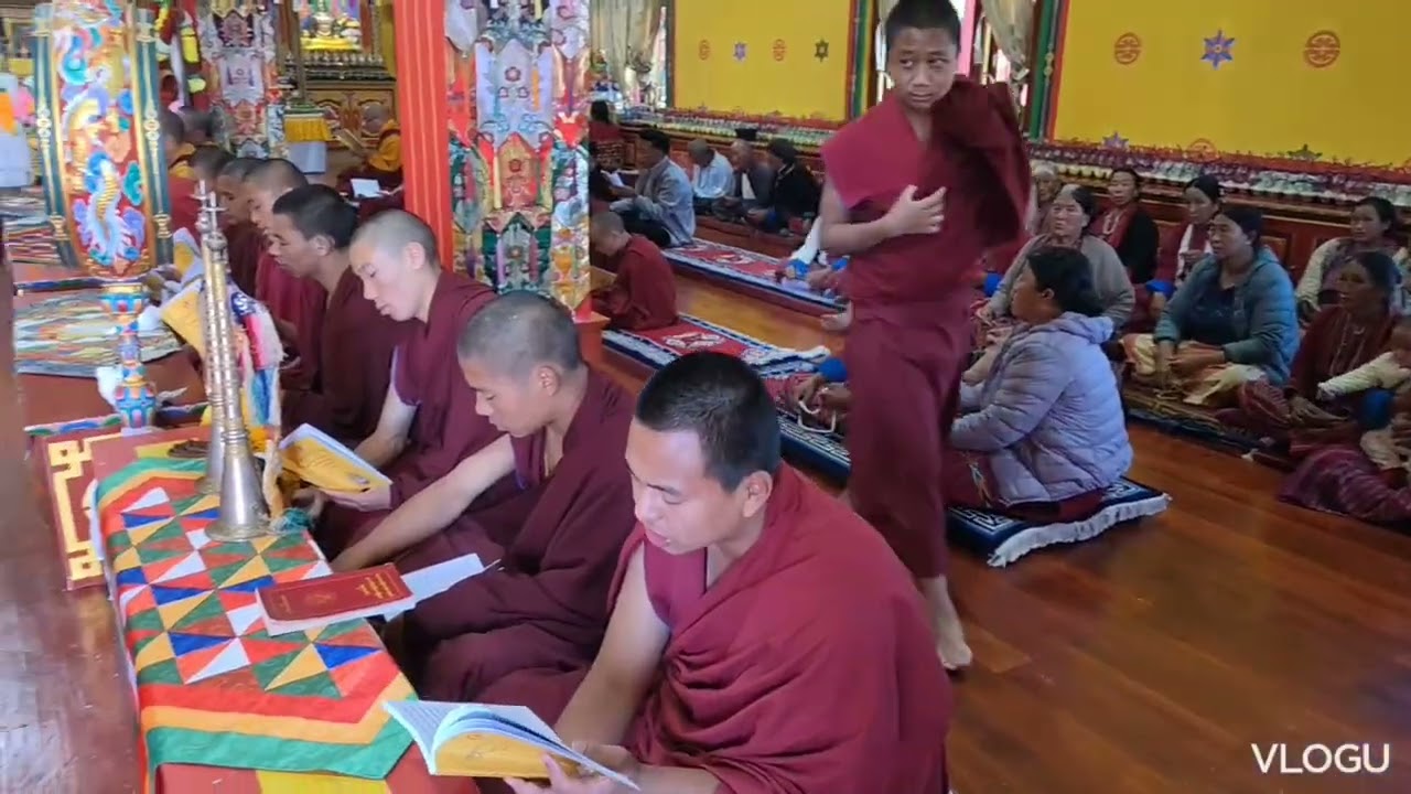 We have gone in Lungla Dudungkhar circle (Gyalwa Jampa Monlam Tongchoe chhenmo) At Jampa Lhagang 