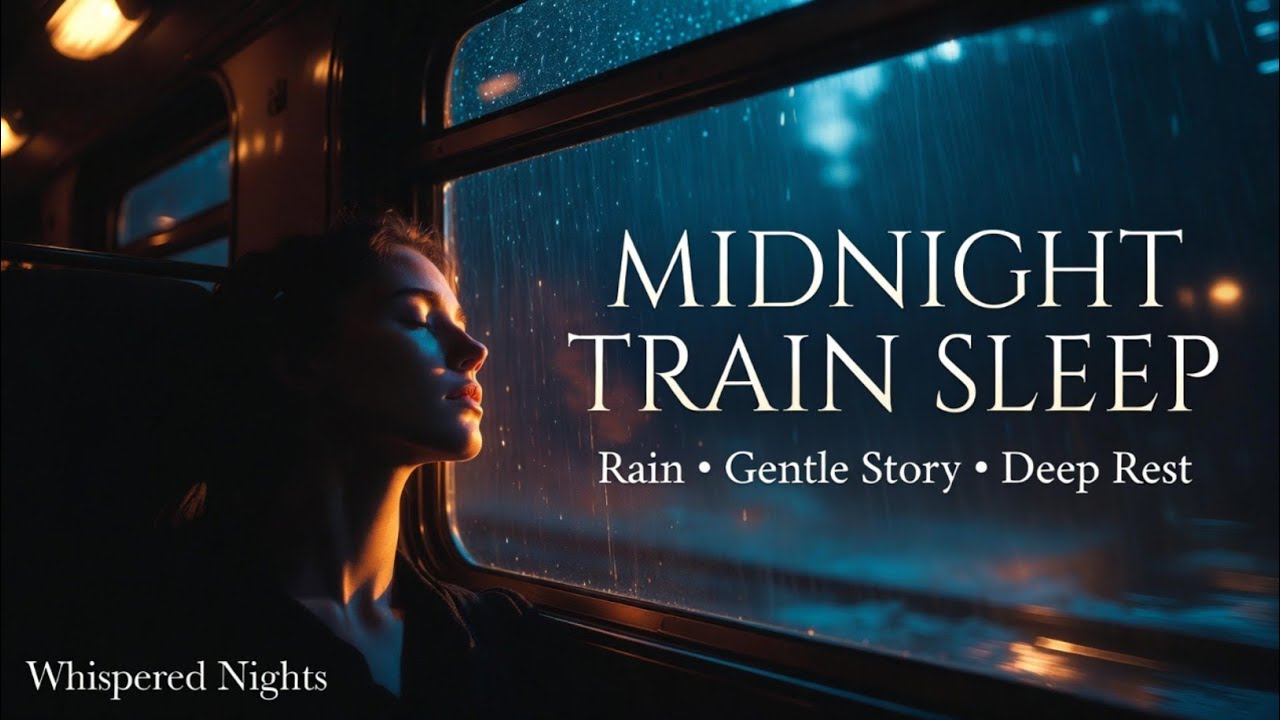 Midnight Train in the Rain | Gentle Sleep Story for Deep Rest