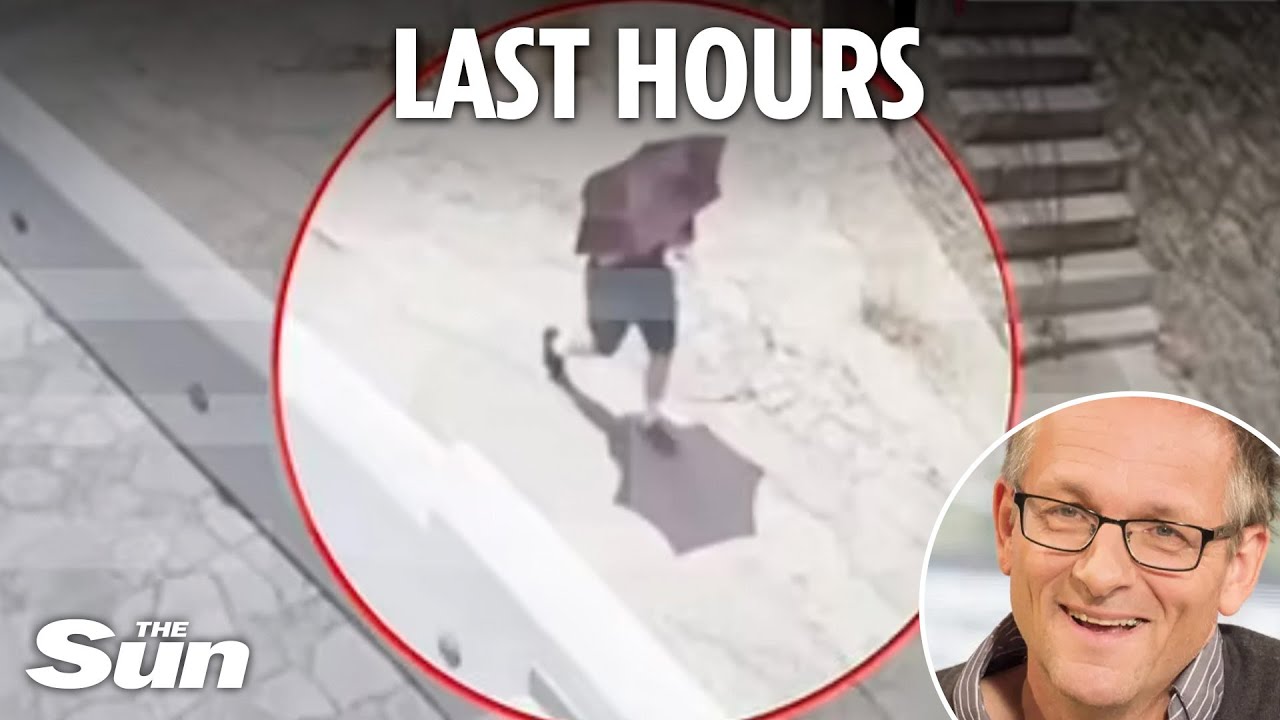 New CCTV shows Dr Michael Mosley on tragic final walk 2 hours before he died from &lsquo;heat exhaustion&rsquo;