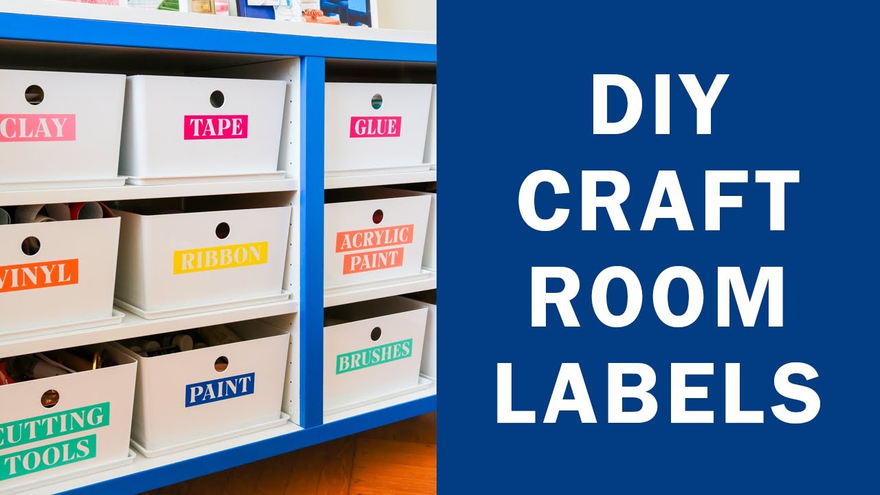 DIY Craft Room Organization Labels