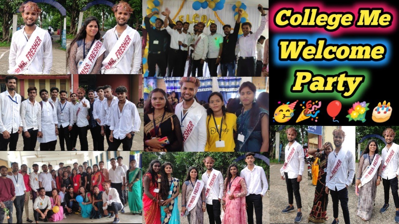 College Me Welcome Party 🥳🎉 | Bilaigarh College | College Me Full Masti Vlog Video
