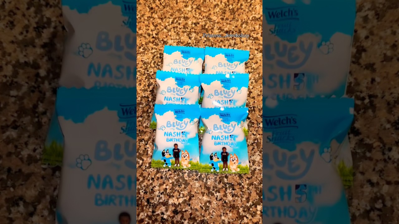 Custom Fruit Snack Party Favors 