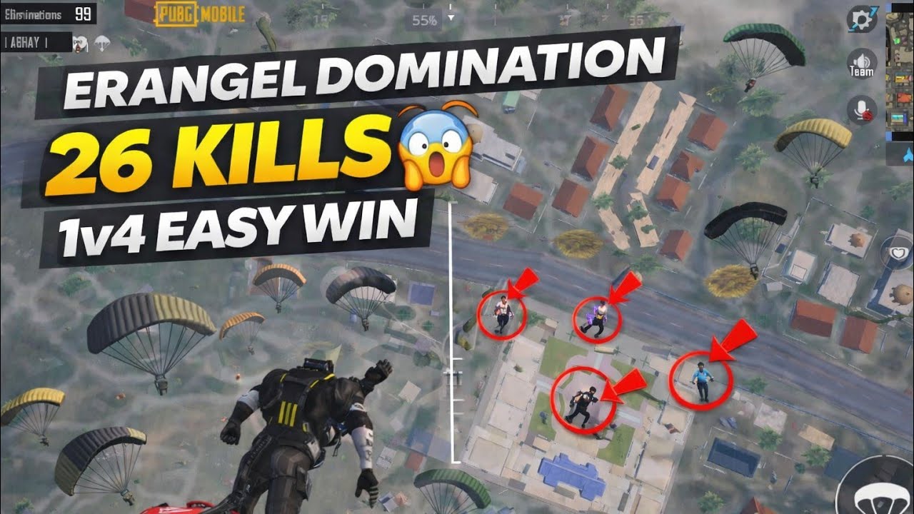 Erangel 1v4 EASY WIN 😱 | 26 Kills Primewood Genesis Event | PUBG Mobile
