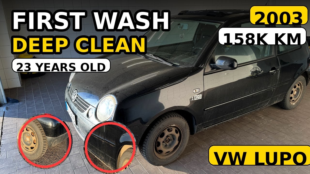 2003 VW LUPO (158K KM) | FIRST WASH ASMR — DEEP CLEAN 