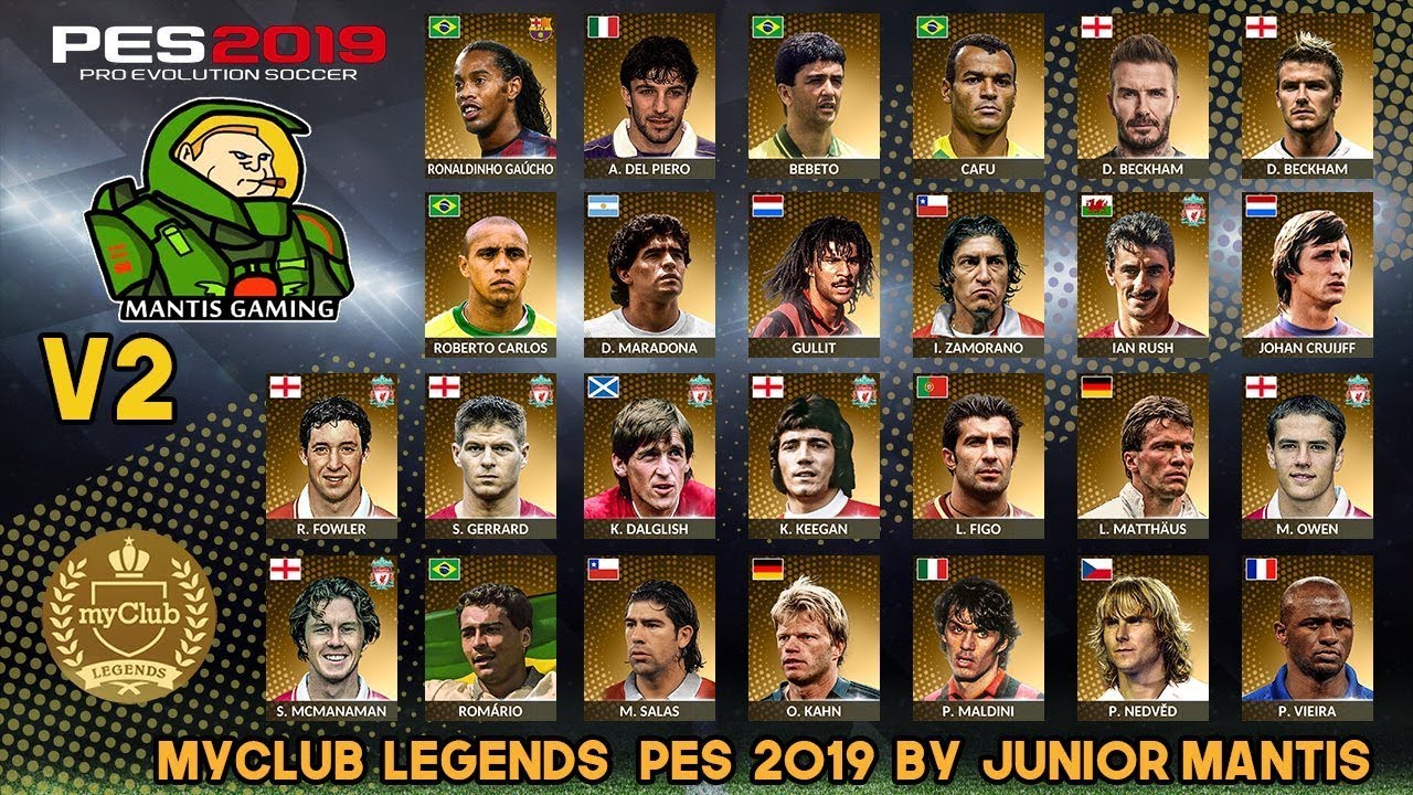 MyClub Legends Offline Mode PES 2019 PS4 V2 || By Junior Mantis || MantisGaming