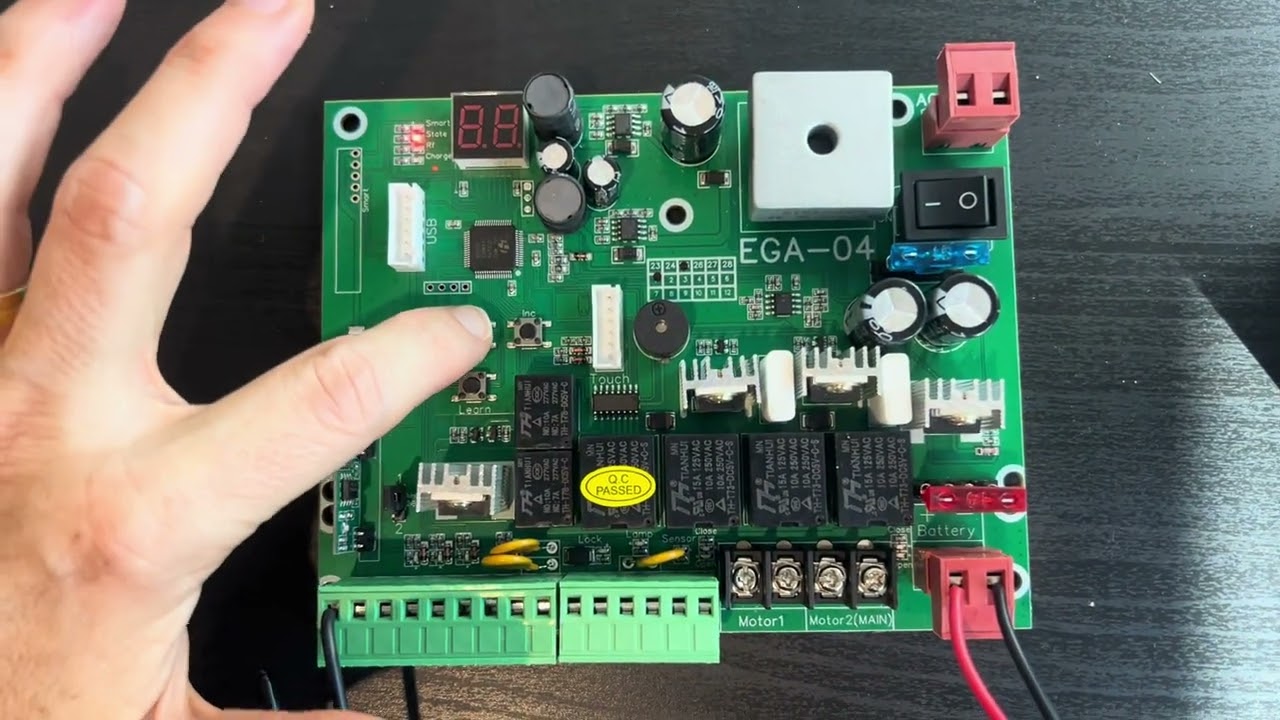 Setting Close Delay Time on the Version 2 EGA-04 Control Board (E8 500kit)