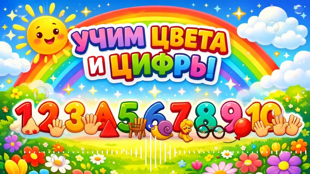 «Цифры и цвета для малышей 🎨🔢 Учим играя!»