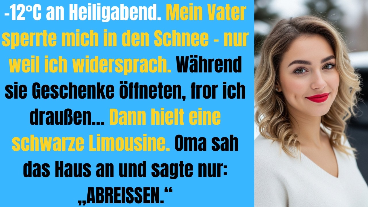 „Bleib draußen!“ sagte mein Vater… dann stoppte eine Limousine direkt vor mir