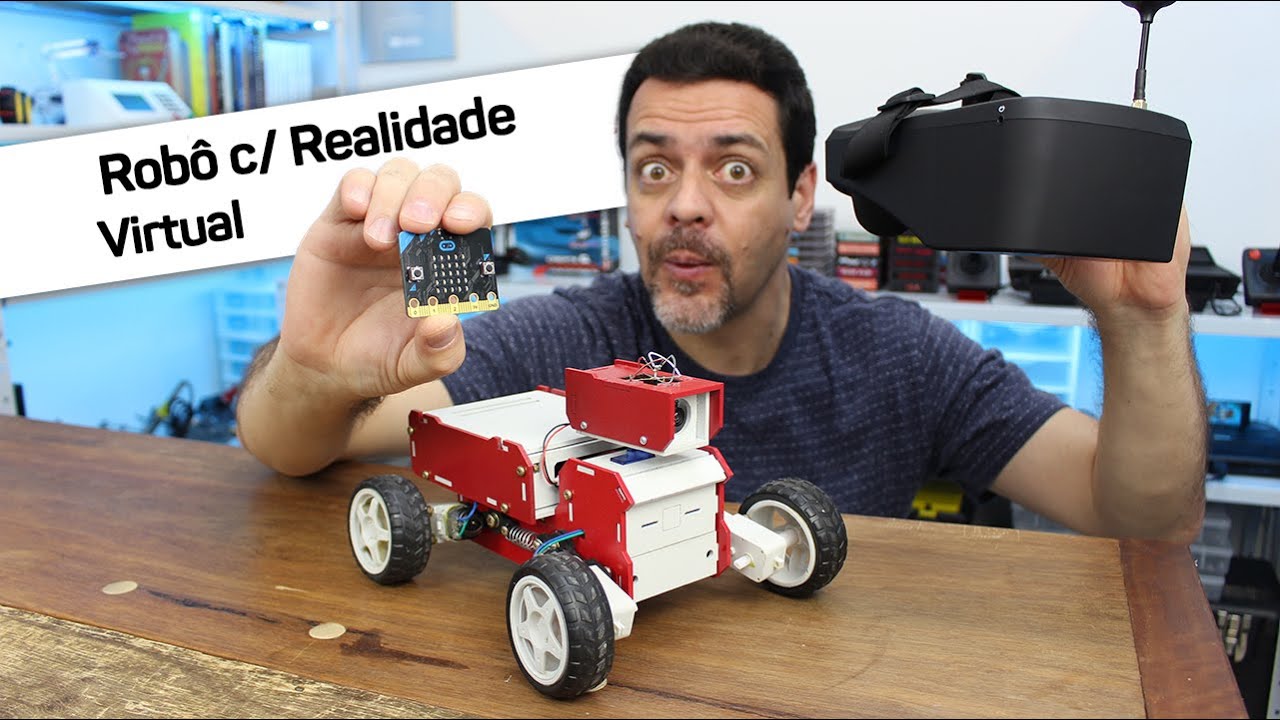 Vamos colocar você dentro de um robô? Faça um igual com Microbit ou Arduino!