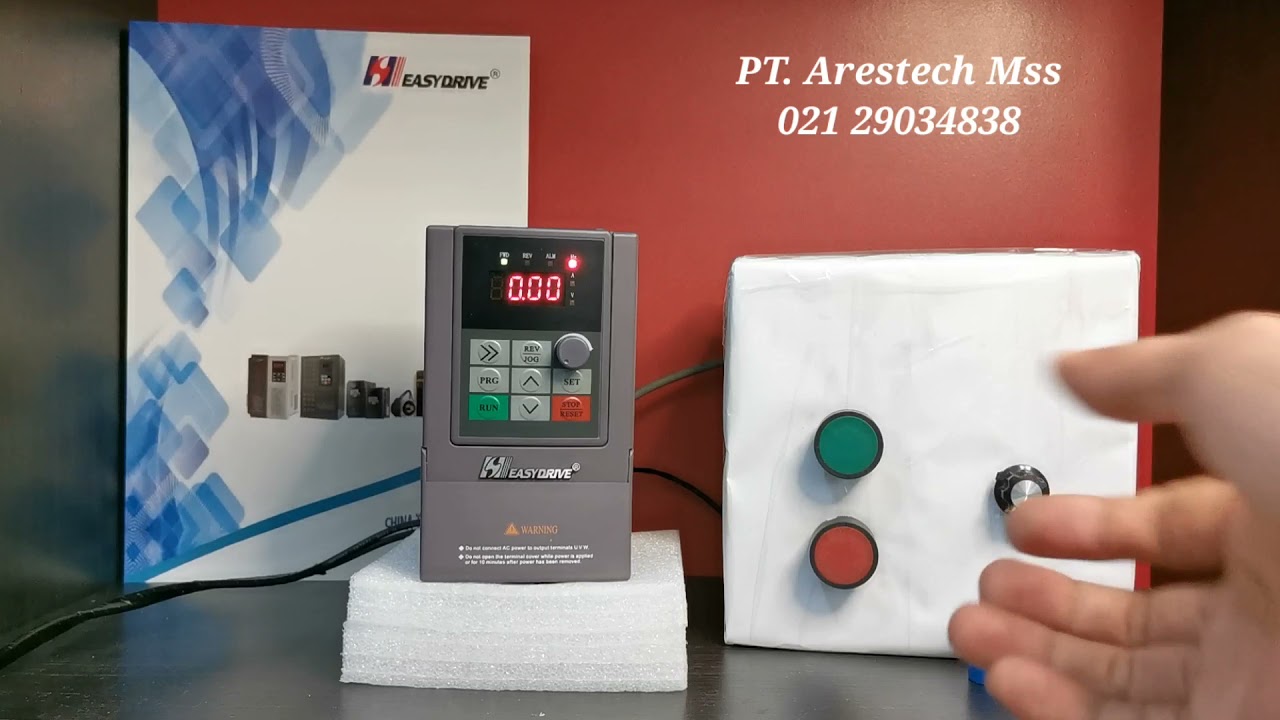 TUTORIAL PENYETTINGAN FREKUENSI PADA INVERTER EASYDRIVE MINI S SERIES