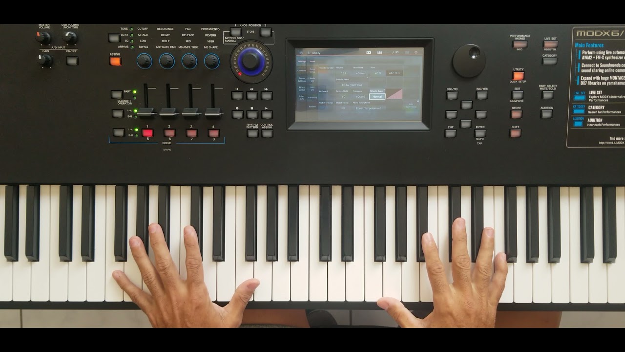 Yamaha MODX8. ¿ esto es una falla?