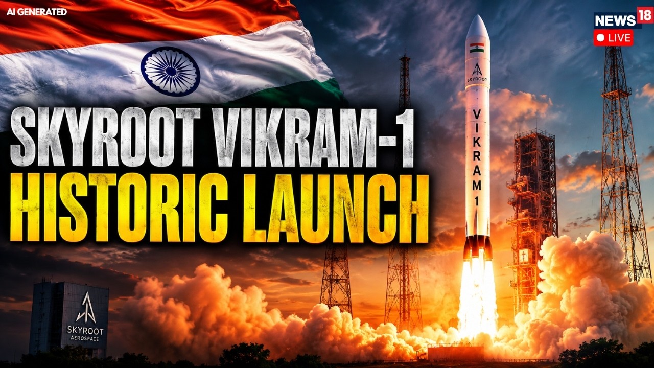Vikram-1 Launch LIVE: India's First Private Orbital Rocket Takes Flight | Skyroot Vikram-1 Launch