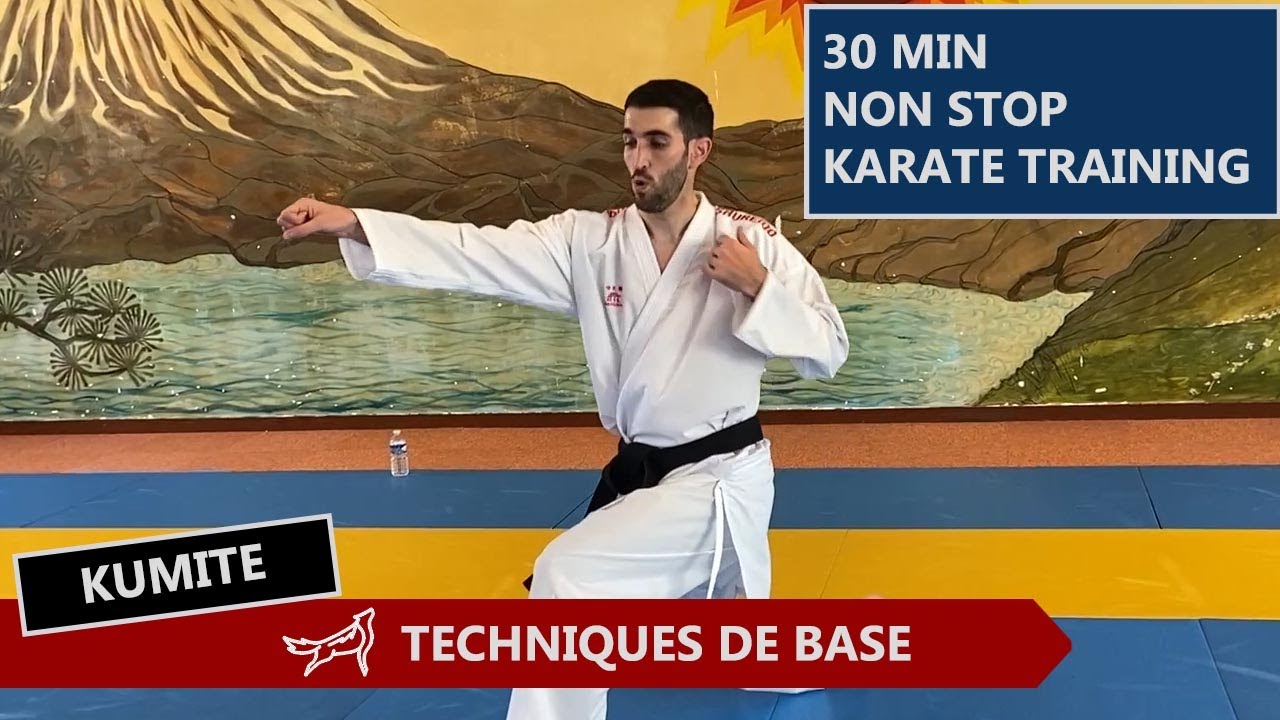 KARATE KUMITE: 30 min de training non stop - endurance & techniques de base