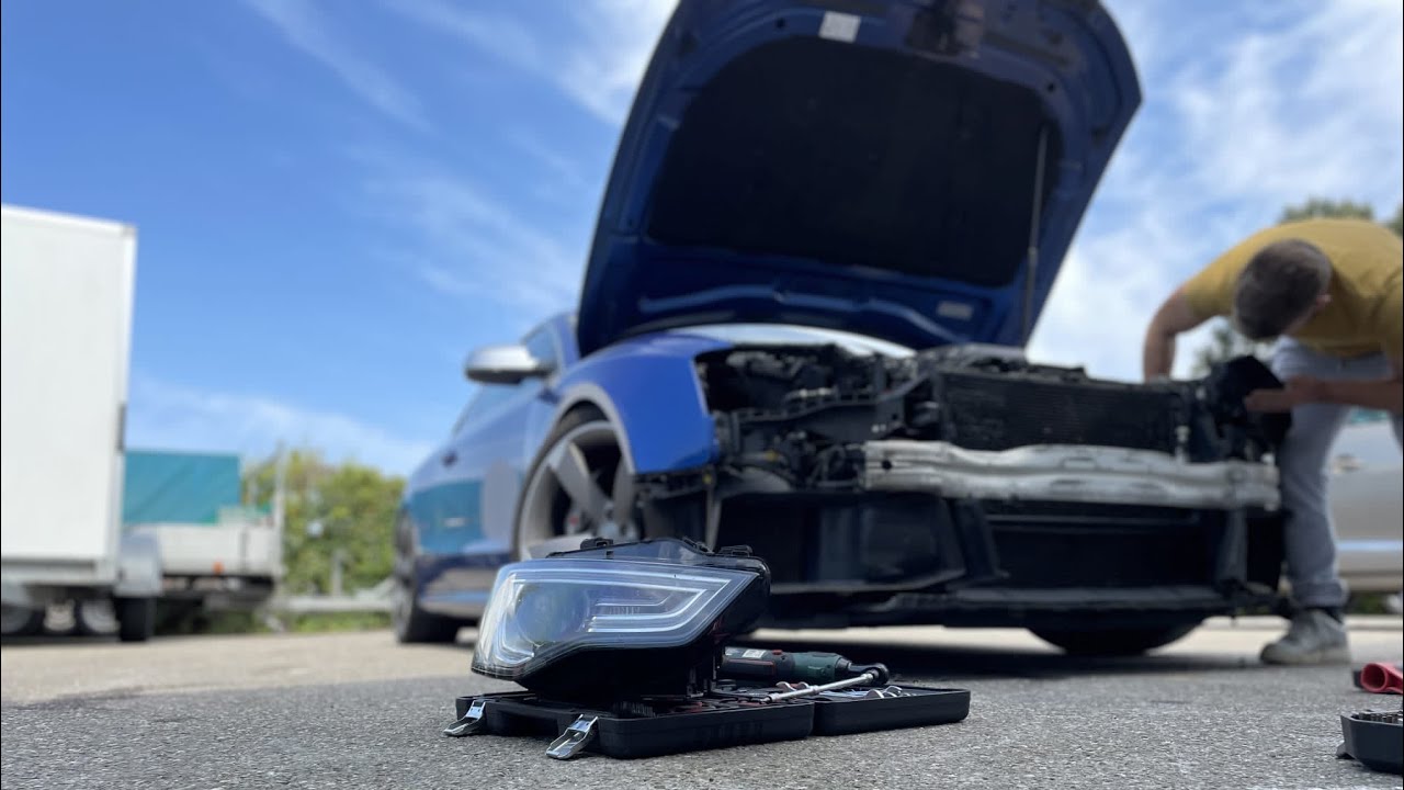 Audi RS5 B8.5 replacing headlight cover (AliExpress cover)