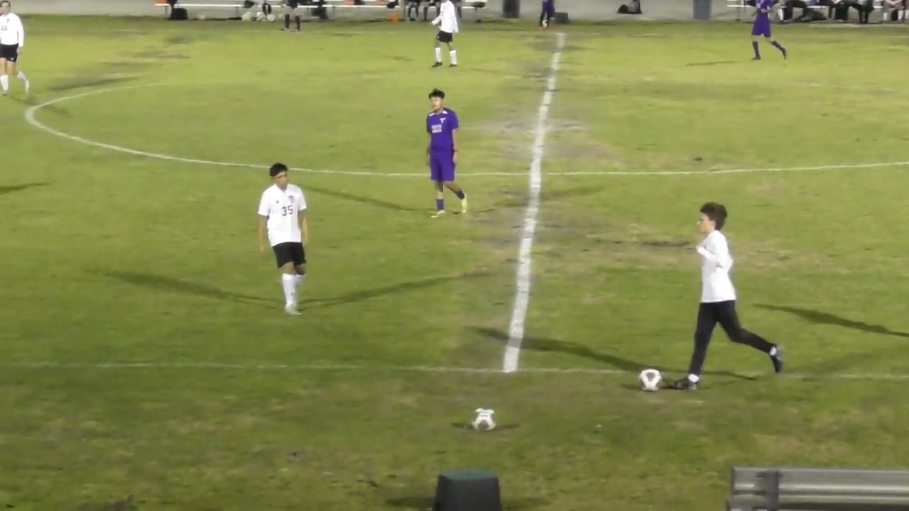 Lake Wales Varsity Boys Soccer (White) vs Tenaroc (Purple) 8-0 20240104