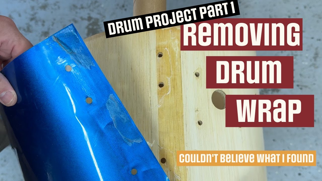 Drum Rehab Part 1: Remove Hardware, Wrap and Glue