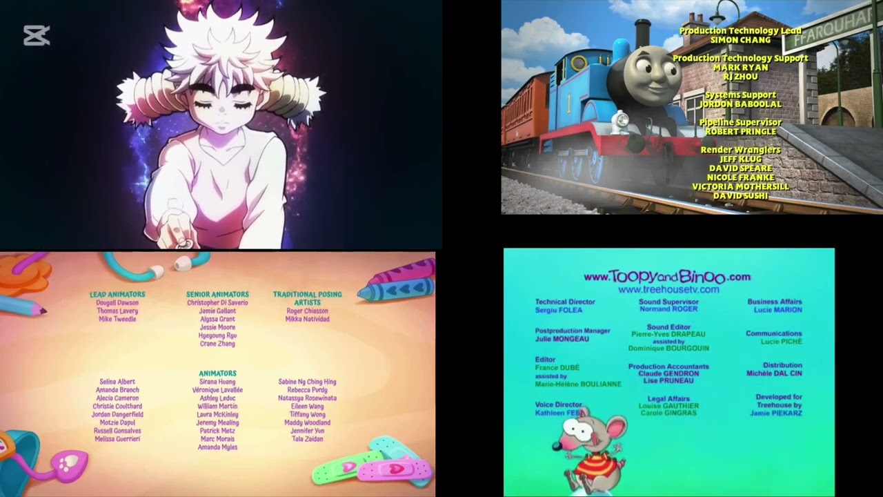 MCC, Hunter x Hunter, Thomas and Friends, Vida the Vet and Toopy and Binoo Credits Remix