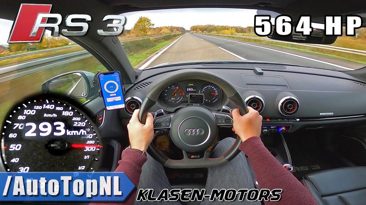 564HP AUDI RS3 Klasen | AUTOBAHN POV (NO SPEED LIMIT!) by AutoTopNL