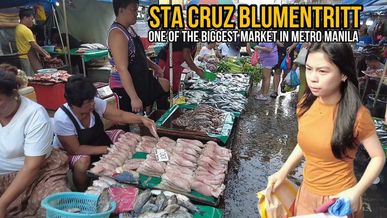 ONE of the BIGGEST  MARKET in METRO MANILA| BLUMENTRITT STA CRUZ MANILA PHILIPPINES[4K] Walking Tour