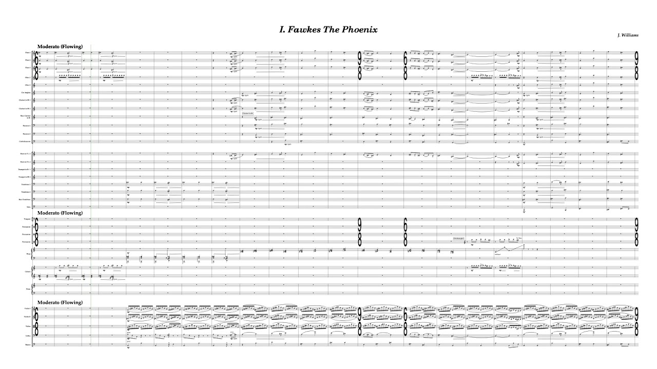 Harry Potter and the Chamber of Secrets - Fawkes The Phoenix (Sibelius Ultimate & NotePerformer 3)