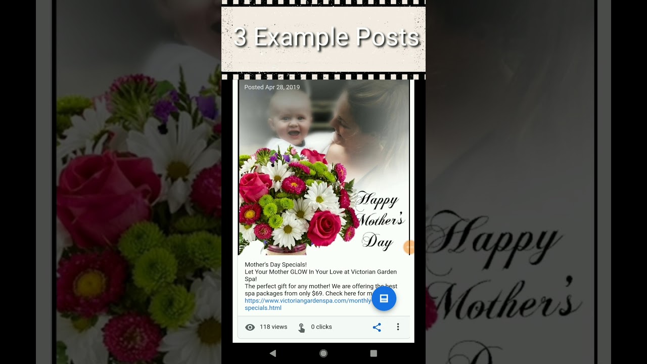 3 Examples of Google my Business posts