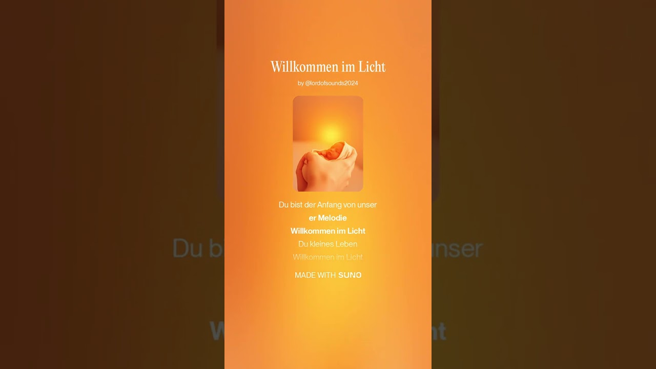 🌅👶 Willkommen im Licht – Ein Lied für das Wunder des Lebens ✨💖@LordofSounds2024