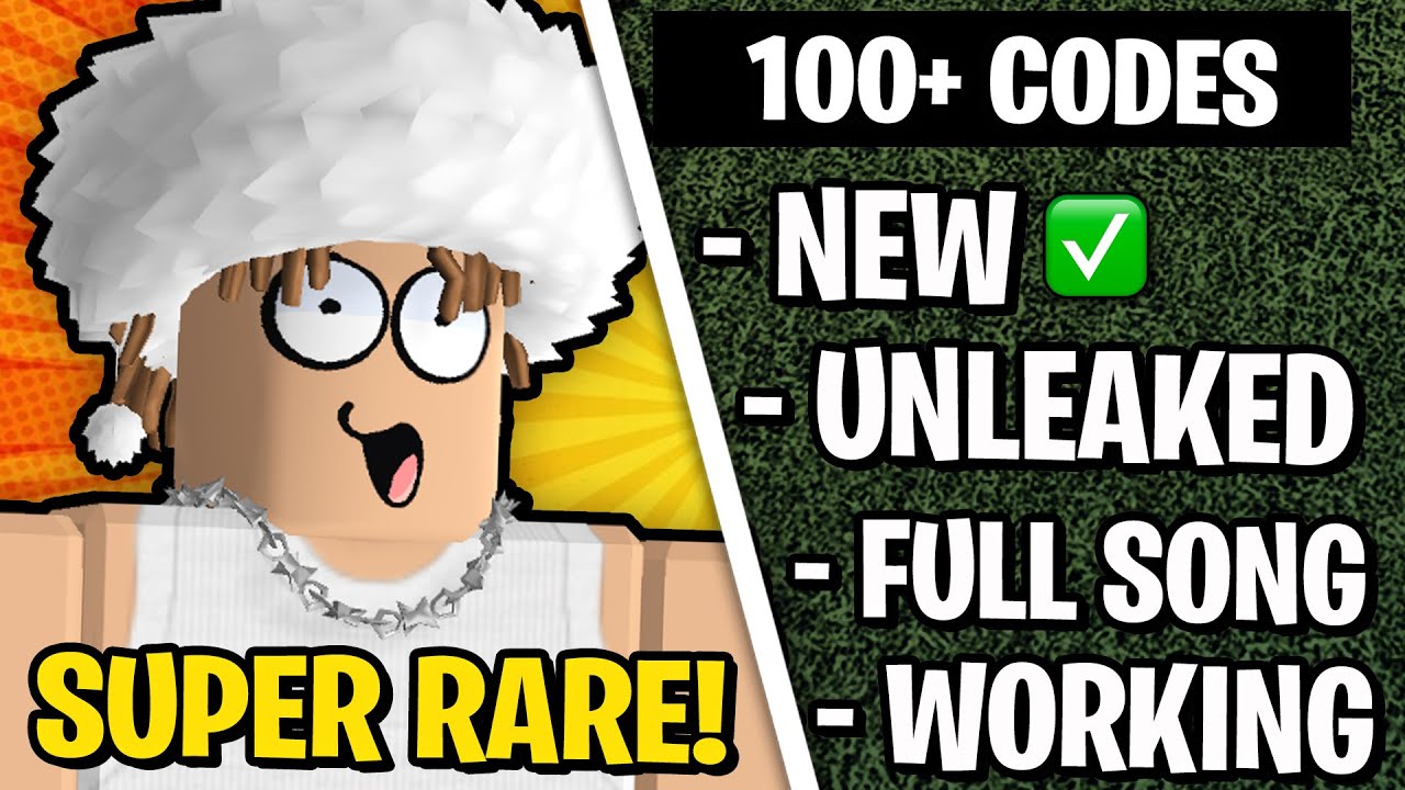 100+ SUPER RARE ROBLOX MUSIC CODES/ID(S) 2025 [WORKING✅]