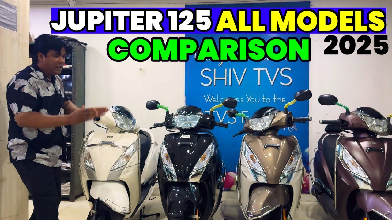 TVS Jupiter 125 All Models 2025 | Variants Comparison & Detailed Review 
