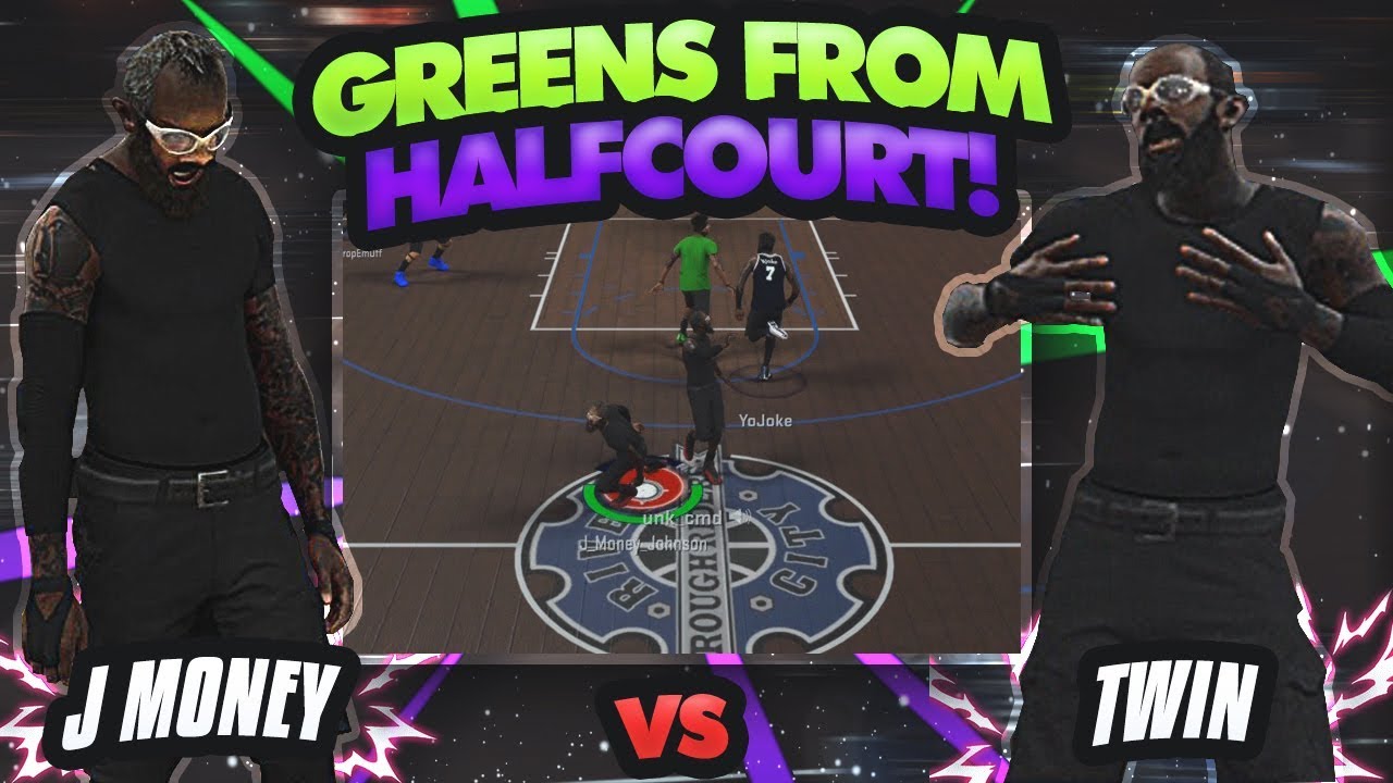 PLAYING VS TWIN! HE LOOK JUST LIKE ME 😱 • GETTING GREENS FROM HALF COURT 🔥! • NBA 2K17 MyPARK