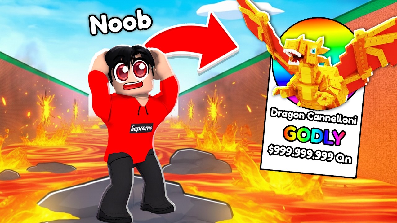 Ich Starte mit 0,5% GODLY in Survive LAVA for Brainrots! 😍